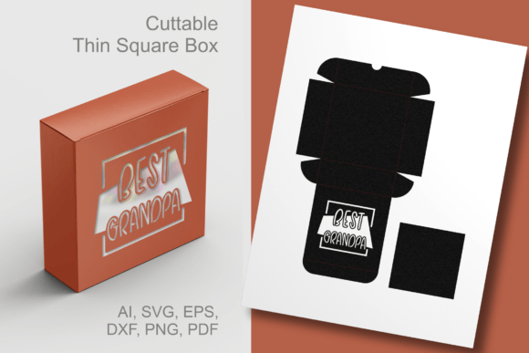 Best Grandpa Abstract Window Square Box: 3D SVG Shapes Review