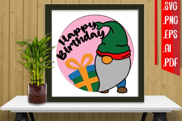 Birthday Layered Papercut 20: 3D SVG for Shadow Boxes
