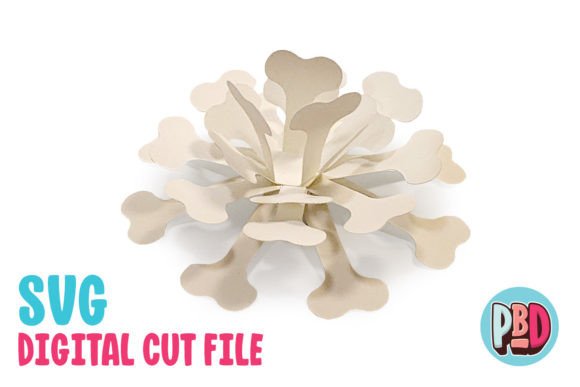 Bone Gift Bow: 3D SVG Shapes for Halloween Branding