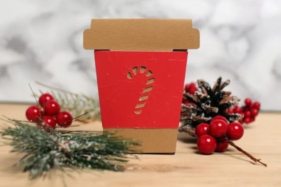 Christmas 3D SVG: Coffee Cup Gift Card Envelope Review