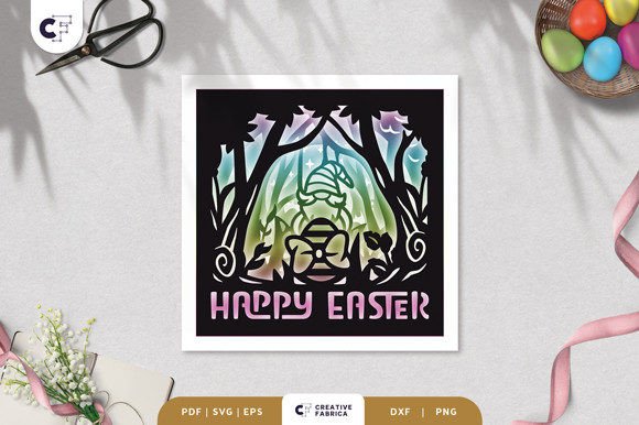Easter 3D SVG Gnome: A Forest Shadow Box Review