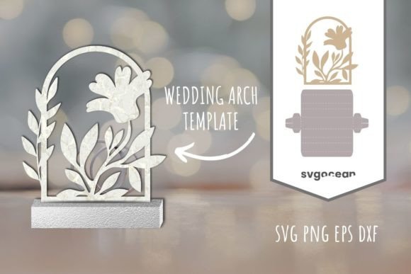 Flower Arch SVG: 3D SVG Shapes for Branding