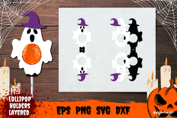 Ghost Lollipop Holder: A 3D SVG for Fun Shapes