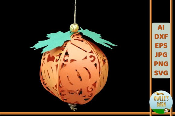 Halloween Ornament - Bauble: A 3D SVG Shape for Design