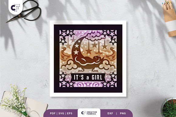 It's a Girl Baby Shower 3D SVG Review
