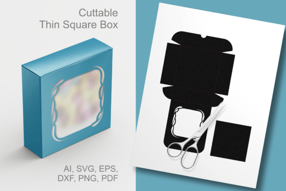 Long Drop Border Window Square Gift Box: A 3D SVG Shapes Review