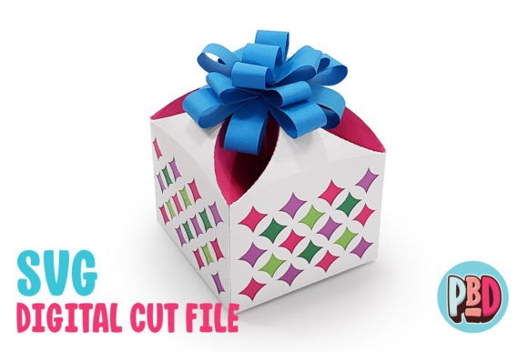 Party Gift Box: A 3D SVG Shapes Asset for Branding