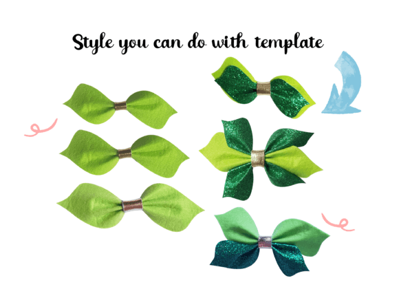 Pinch Hairbow Template: A 3D SVG for Shapes
