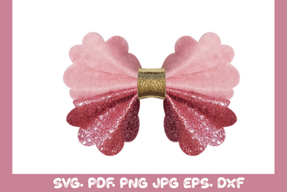 Pinch Hairbow Template SVG: A 3D SVG for Shapes