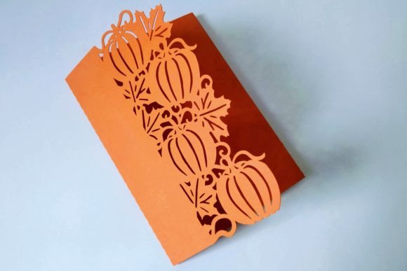 Pumpkin Tri Fold Card: 3D SVG for Holidays