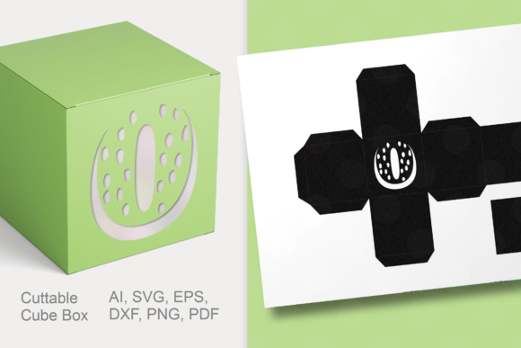 Review: Number 0 Cube Favor Box Template SVG for 3D Shapes