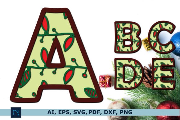 Reviewing a 3D SVG Christmas Alphabet for Decor