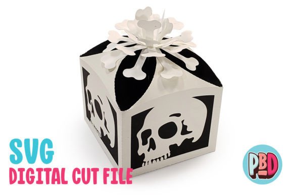 Skull Gift Box: 3D SVG for Bold Gift Boxes