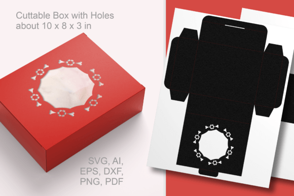Tiny Ornaments Window Gift Box: 3D SVG Shapes